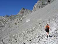 Heading towards the col